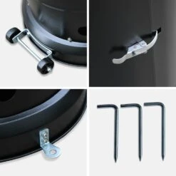 Lot De 2 Chauffages Extérieur à Gaz Noir. Parasols Chauffants De Terrasse Finland 12.5kw Avec Roulettes 14 Lot De 2 Chauffages Extérieur à Gaz Noir. Parasols Chauffants De Terrasse Finland 12.5kw Avec Roulettes -VIDAXL || SuperFish || Konstsmide Soldes Boutique 648318a138fed2.07477180