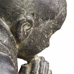 Statue De Jardin Moine Assis En Pierre Naturelle Gris -VIDAXL || SuperFish || Konstsmide Soldes Boutique 648861cf73ba89.65371719