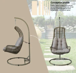 Fauteuil Suspendu Couleur Cuivre -VIDAXL || SuperFish || Konstsmide Soldes Boutique 648864d731ca47.36084989