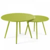 Lot De 2 Tables Basses Ronde En Acier Vert -VIDAXL || SuperFish || Konstsmide Soldes Boutique 64886519898774.63070912