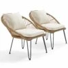 Lot De 2 Fauteuils De Jardin En Résine Tressée -VIDAXL || SuperFish || Konstsmide Soldes Boutique 648865218bbbe5.11905226