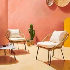 Lot De 2 Fauteuils De Jardin En Résine Tressée -VIDAXL || SuperFish || Konstsmide Soldes Boutique 64886521c0df88.85496106