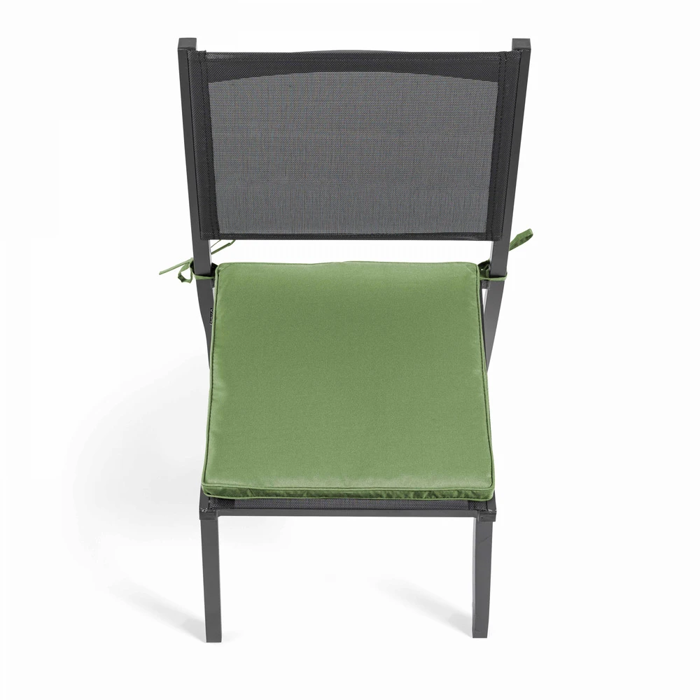 Lot De 4 Galettes De Chaise Polyester Vert Cactus 40x40x3 Cm 5 Lot De 4 Galettes De Chaise Polyester Vert Cactus 40x40x3 Cm – Image 3