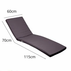 Coussin Bain De Soleil - Matelas Pour Transat Dehoussable- 185x60x5cm - Gris Carbone -VIDAXL || SuperFish || Konstsmide Soldes Boutique 648b51cfe341e4.12277248