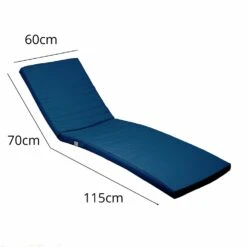 Coussin Bain De Soleil / Matelas Pour Transat Dehoussable- 185x60x5cm - Bleu Petrole -VIDAXL || SuperFish || Konstsmide Soldes Boutique 648b51d526cdd9.71878983