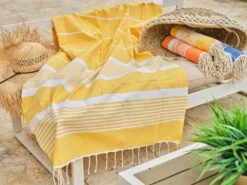 Fouta En Coton Arthur 100x200cm Jaune -VIDAXL || SuperFish || Konstsmide Soldes Boutique 648b51d6411bb0.93102800