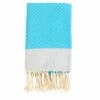 Fouta En Coton Petit Losange 100x200cm Turquoise -VIDAXL || SuperFish || Konstsmide Soldes Boutique 648b552d7e0e39.06513985