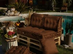 Coussins Palette Capitonné 120x80x20cm Rouille -VIDAXL || SuperFish || Konstsmide Soldes Boutique 648b5532116210.38484912