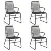VIDAXL Chaises De Jardin 4 Pcs Noir 58x59x85,5 Cm Rotin Pvc -VIDAXL || SuperFish || Konstsmide Soldes Boutique 648c445e754041.66675268