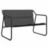 VIDAXL Banc De Jardin à 2 Places Avec Coussin Anthracite Acier -VIDAXL || SuperFish || Konstsmide Soldes Boutique 648c91b9676e95.23036777