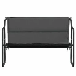 VIDAXL Banc De Jardin à 2 Places Avec Coussin Anthracite Acier -VIDAXL || SuperFish || Konstsmide Soldes Boutique 648c91b96d69a7.76189786