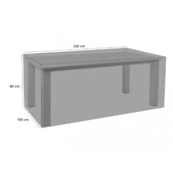 Housse De Protection Table Rectangulaire Imperméable Et Résistante Aux UV En Polyester Bleu Marine - 245x125x80cm