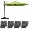 Parasol Déporté 3x3m Et 4 Dalles Lestées Aluminium Vert -VIDAXL || SuperFish || Konstsmide Soldes Boutique 64912b6bbc0687.63635454