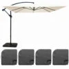 Parasol Déporté 3x3m Et 4 Dalles à Remplir Aluminium Blanc -VIDAXL || SuperFish || Konstsmide Soldes Boutique 649284233d0af6.59384702