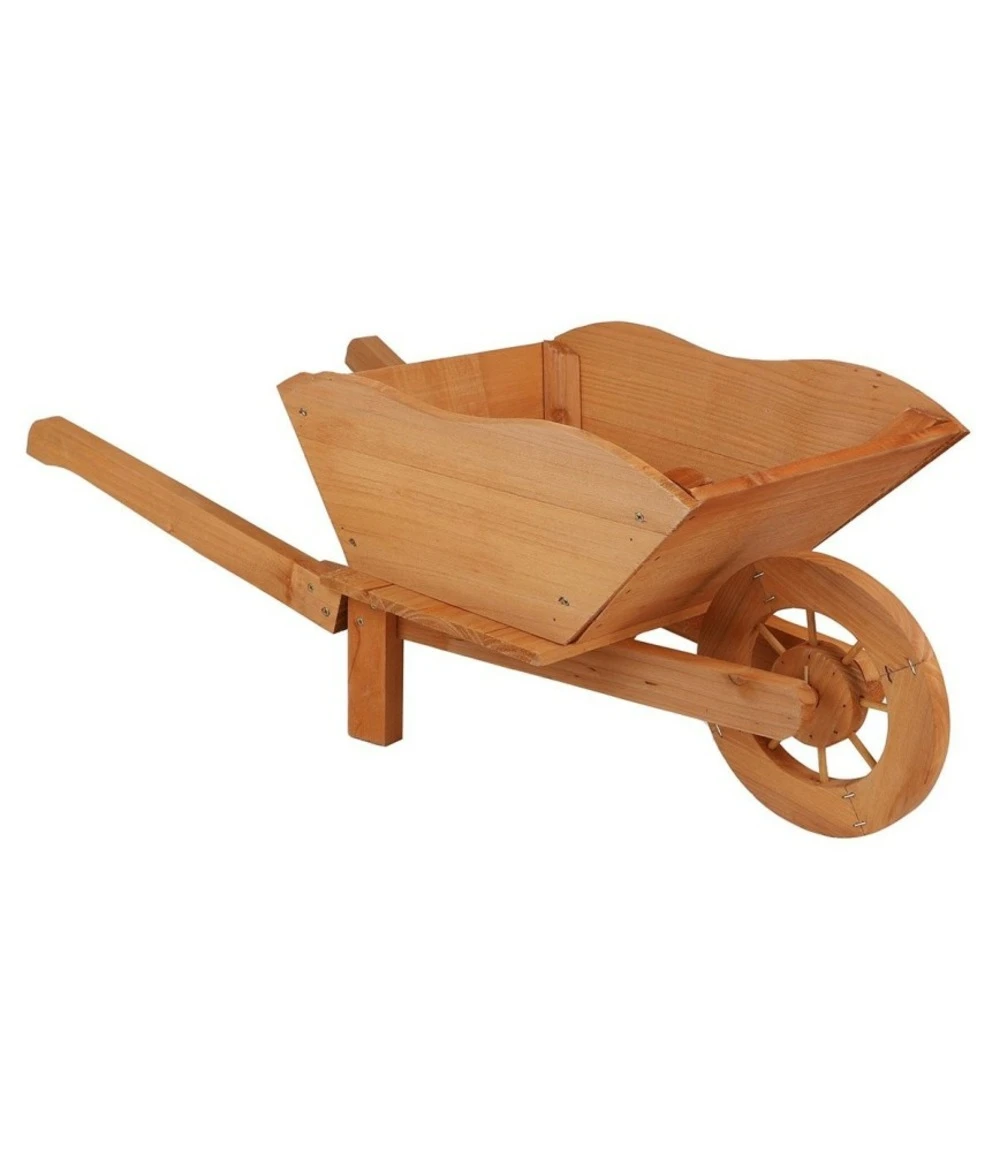 Porte Plantes Brouette Bois Naturel 3 Porte Plantes Brouette Bois Naturel