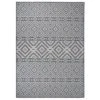VIDAXL Tapis à Tissage Plat D'extérieur 120x170 Cm Rayures Bleues