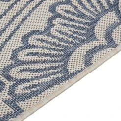 VIDAXL Tapis à Tissage Plat D'extérieur 140x200 Cm Motif Bleu -VIDAXL || SuperFish || Konstsmide Soldes Boutique 6494a153b62c10.50296114