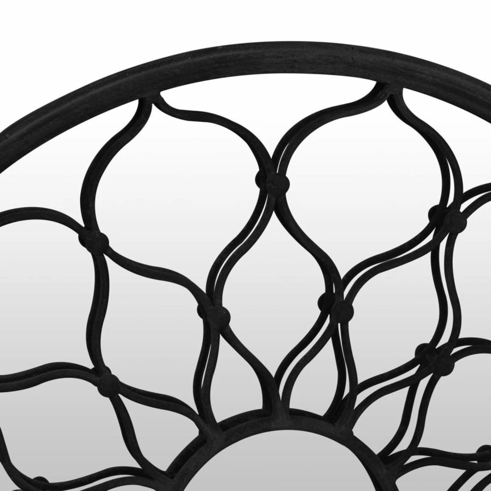 VIDAXL Miroir De Jardin Noir 40x3 Cm Fer Rond Utilisation Extérieure 7 VIDAXL Miroir De Jardin Noir 40x3 Cm Fer Rond Utilisation Extérieure – Image 5