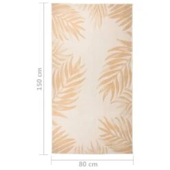 VIDAXL Tapis à Tissage Plat D'extérieur 80x150 Cm Motif De Feuille -VIDAXL || SuperFish || Konstsmide Soldes Boutique 6494a15e207250.08945822