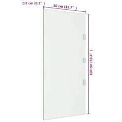 VIDAXL Panneau D'auvent De Porte Transparent 50x100 Cm Verre Trempé -VIDAXL || SuperFish || Konstsmide Soldes Boutique 6494a163dfc815.91164482