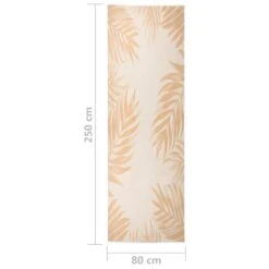 VIDAXL Tapis à Tissage Plat D'extérieur 80x250 Cm Motif De Feuille -VIDAXL || SuperFish || Konstsmide Soldes Boutique 6494a169415547.95227502