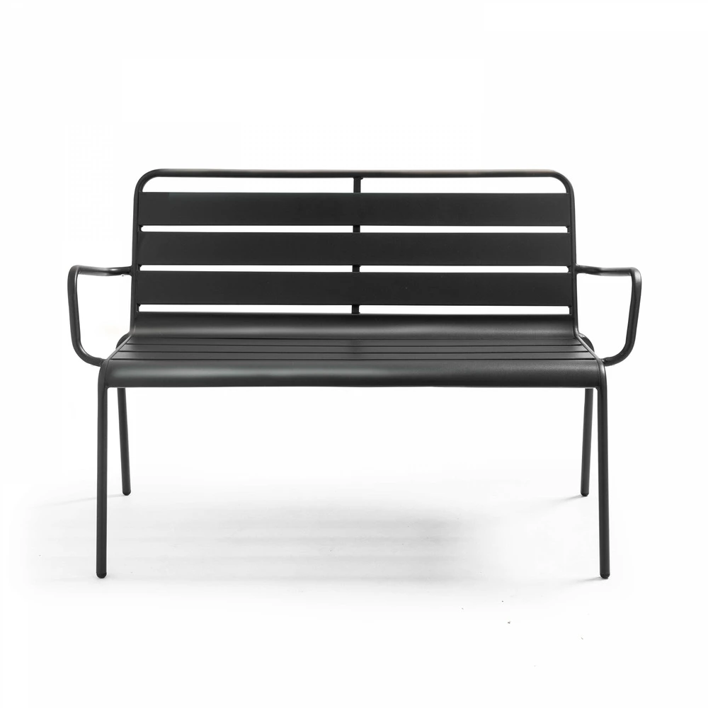 Banc De Jardin En Métal Anthracite 5 Banc De Jardin En Métal Anthracite – Image 3