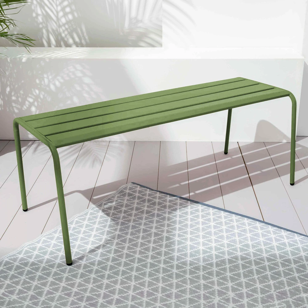 Banc De Jardin En Acier Vert Cactus 8 Banc De Jardin En Acier Vert Cactus – Image 6