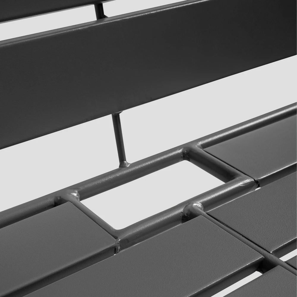 Canapé De Jardin En Métal Gris 5 Canapé De Jardin En Métal Gris – Image 3