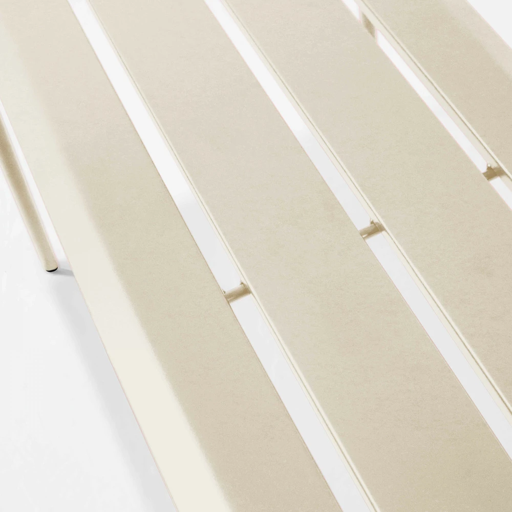 Banc De Jardin En Acier Ivoire 5 Banc De Jardin En Acier Ivoire – Image 3