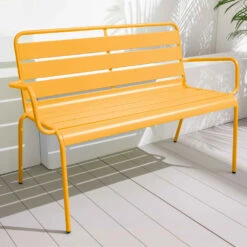 Banc De Jardin En Métal Jaune 11 Banc De Jardin En Métal Jaune -VIDAXL || SuperFish || Konstsmide Soldes Boutique 6494abd2df59d0.18989579