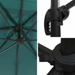 Parasol Déporté Molokai Rectangulaire 3x4m Bleu + Housse -VIDAXL || SuperFish || Konstsmide Soldes Boutique 6494abd47a8b66.29170036