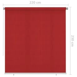 VIDAXL Store Roulant D'extérieur 220x230 Cm Rouge -VIDAXL || SuperFish || Konstsmide Soldes Boutique 6494b667398f82.51773735