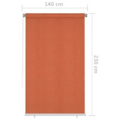 VIDAXL Store Roulant D'extérieur 140x230 Cm Orange -VIDAXL || SuperFish || Konstsmide Soldes Boutique 6494b6688414b2.46325727