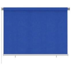 VIDAXL Store Roulant D'extérieur 200x140 Cm Bleu Pehd