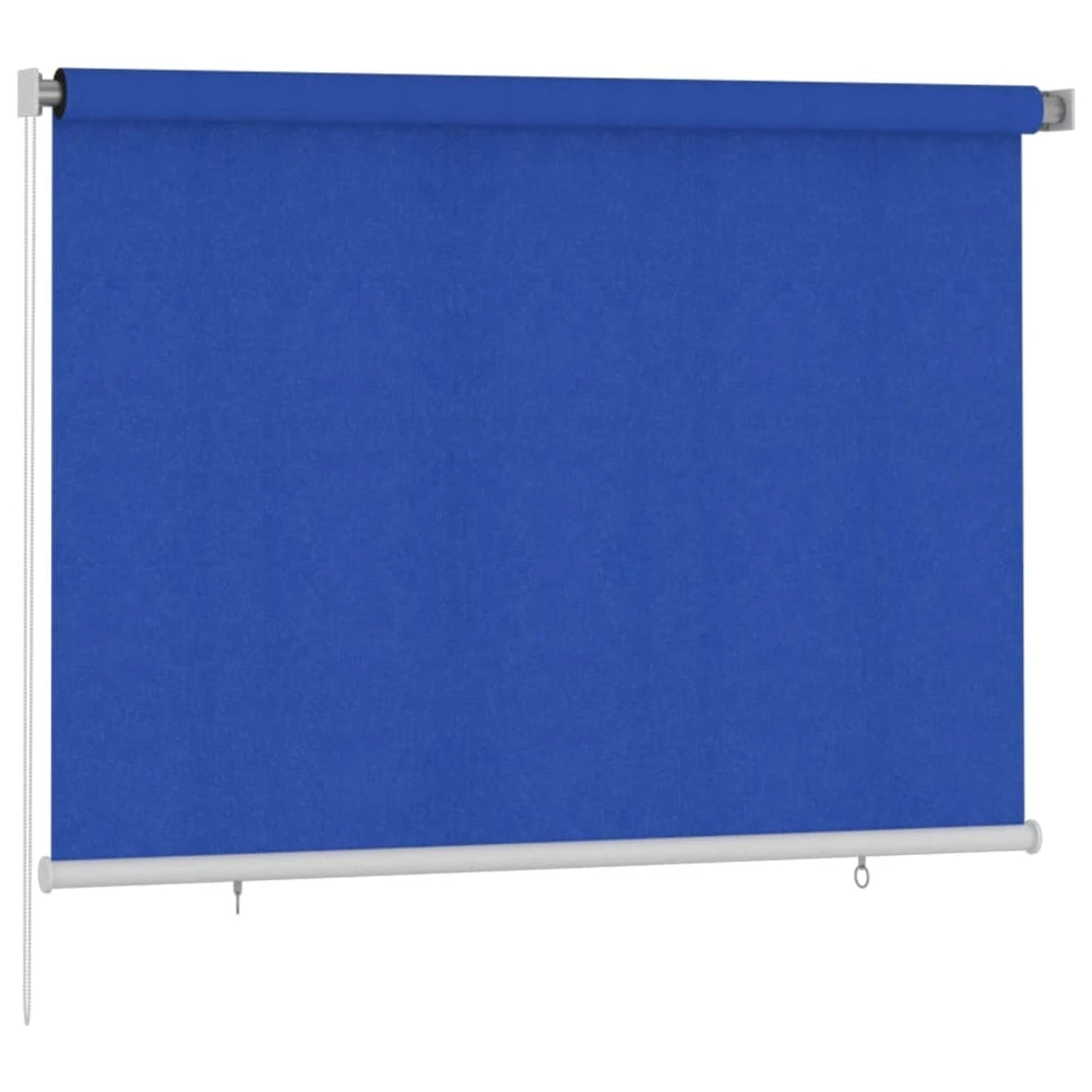 VIDAXL Store Roulant D'extérieur 200x140 Cm Bleu Pehd 4 VIDAXL Store Roulant D'extérieur 200x140 Cm Bleu Pehd – Image 2
