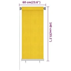 VIDAXL Store Roulant D'extérieur 60x140 Cm Jaune Pehd -VIDAXL || SuperFish || Konstsmide Soldes Boutique 6494b66e78b290.93440154