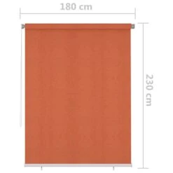 VIDAXL Store Roulant D'extérieur 180x230 Cm Orange -VIDAXL || SuperFish || Konstsmide Soldes Boutique 6494b66ee9d8e0.19487248