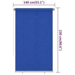 VIDAXL Store Roulant D'extérieur 140x230 Cm Bleu Pehd -VIDAXL || SuperFish || Konstsmide Soldes Boutique 6494b6713d3a17.71079332