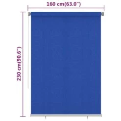VIDAXL Store Roulant D'extérieur 160x230 Cm Bleu Pehd -VIDAXL || SuperFish || Konstsmide Soldes Boutique 6494b67224a8a2.58179506