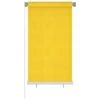 VIDAXL Store Roulant D'extérieur 80x140 Cm Jaune Pehd