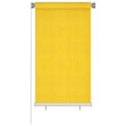 VIDAXL Store Roulant D'extérieur 80x140 Cm Jaune Pehd