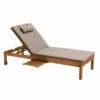 Bain De Soleil Avec Coussin Et Tablette En Bois Taupe -VIDAXL || SuperFish || Konstsmide Soldes Boutique 6496c96eedc304.73044786