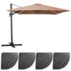 Parasol Déporté 3x3m Et 4 Dalles Lestées Aluminium Taupe 2 Parasol Déporté 3x3m Et 4 Dalles Lestées Aluminium Taupe -VIDAXL || SuperFish || Konstsmide Soldes Boutique 6496c97841f837.95627296