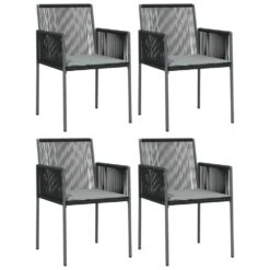 VIDAXL Ensemble à Dîner De Jardin Coussins 5 Pcs Noir Rotin Et Acier 12 VIDAXL Ensemble à Dîner De Jardin Coussins 5 Pcs Noir Rotin Et Acier -VIDAXL || SuperFish || Konstsmide Soldes Boutique 64999d8ed1ce65.67838442