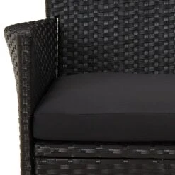 VIDAXL Ensemble De Bistro De Jardin 3 Pcs Coussins Noir Poly Rotin -VIDAXL || SuperFish || Konstsmide Soldes Boutique 64999d92343c99.58768196