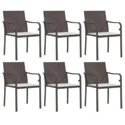 VIDAXL Ensemble à Manger De Jardin 7 Pcs Coussins Résine Tressée Acier -VIDAXL || SuperFish || Konstsmide Soldes Boutique 6499a0f36e5f28.87178618