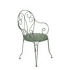 Fauteuil Pour Jardin MONTMARTRE En Acier Vert - 56x48x87 Cm