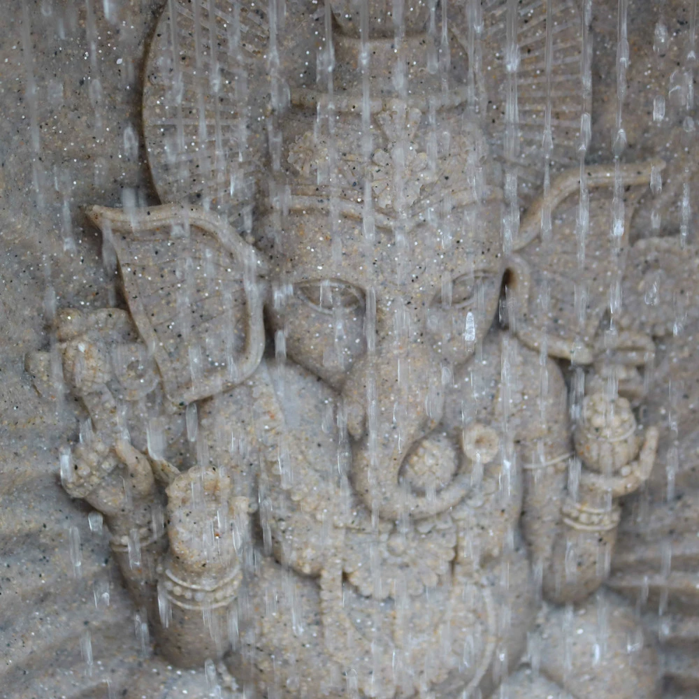 Fontaine Ganesh En Pierre Reconstituée Avec Led 5 Fontaine Ganesh En Pierre Reconstituée Avec Led – Image 3