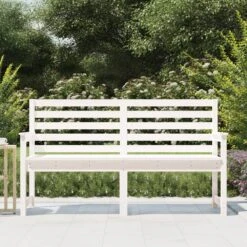 VIDAXL Banc De Jardin Blanc 159,5x48x91,5 Cm Bois Massif De Pin 11 VIDAXL Banc De Jardin Blanc 159,5x48x91,5 Cm Bois Massif De Pin -VIDAXL || SuperFish || Konstsmide Soldes Boutique 71e185936936b643