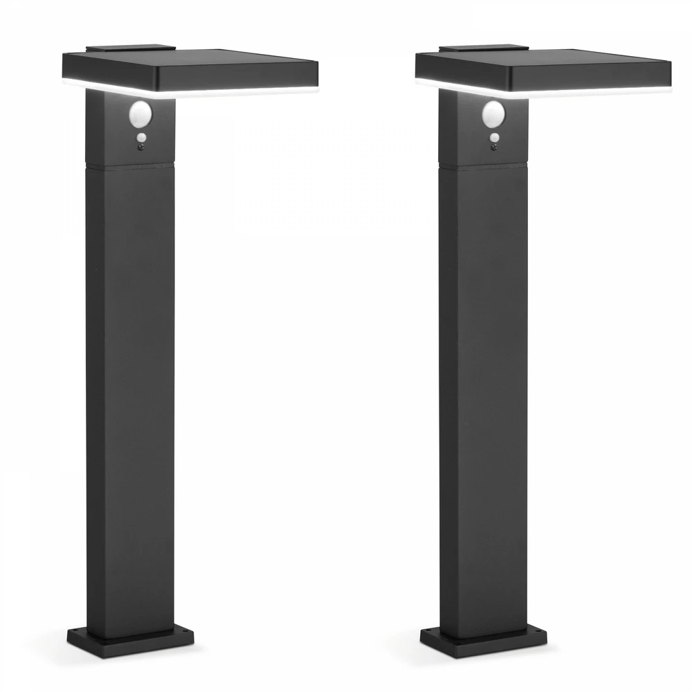 Lot De 2 Bornes à Fixer Solaire Led 3 Lot De 2 Bornes à Fixer Solaire Led